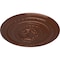 Ekena Millwork Pearl Ceiling Medallion (Fits Canopies up to 1 7/8"), Hand-Painted Copper Penny, 26 1/4"OD x 1 1/2"P CM26PECPS - alternate 2
